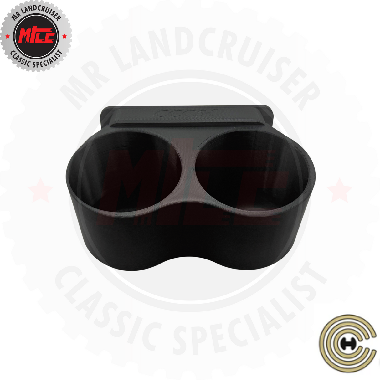 40 series landcruiser cup holder's front view