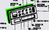 Aftermarket Centre Dash Packing Rubber Seal suits 40 Series Toyota Landcruiser 1979 - 1984