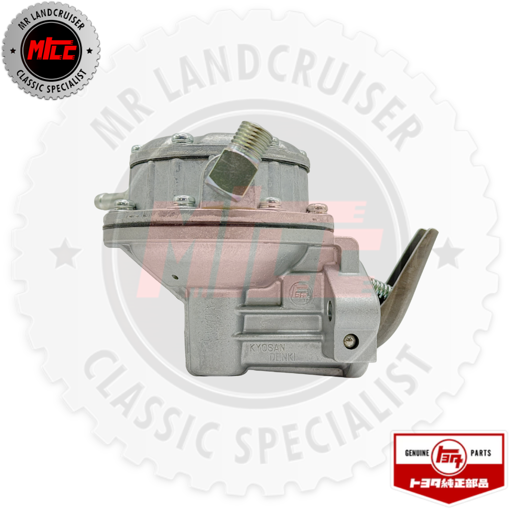 Mechanical part with branding on a white background