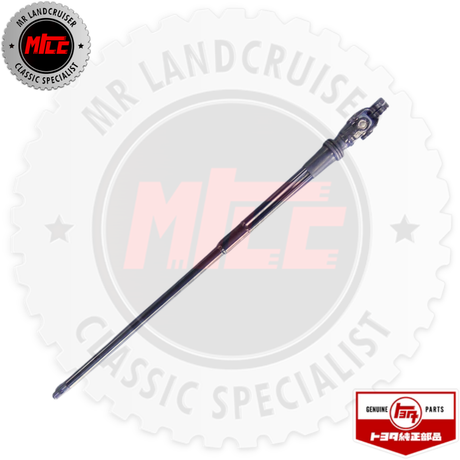 Car axle shaft with MTE branding on a white background