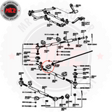 Genuine Toyota Tie Rod Clamps Installation diagram