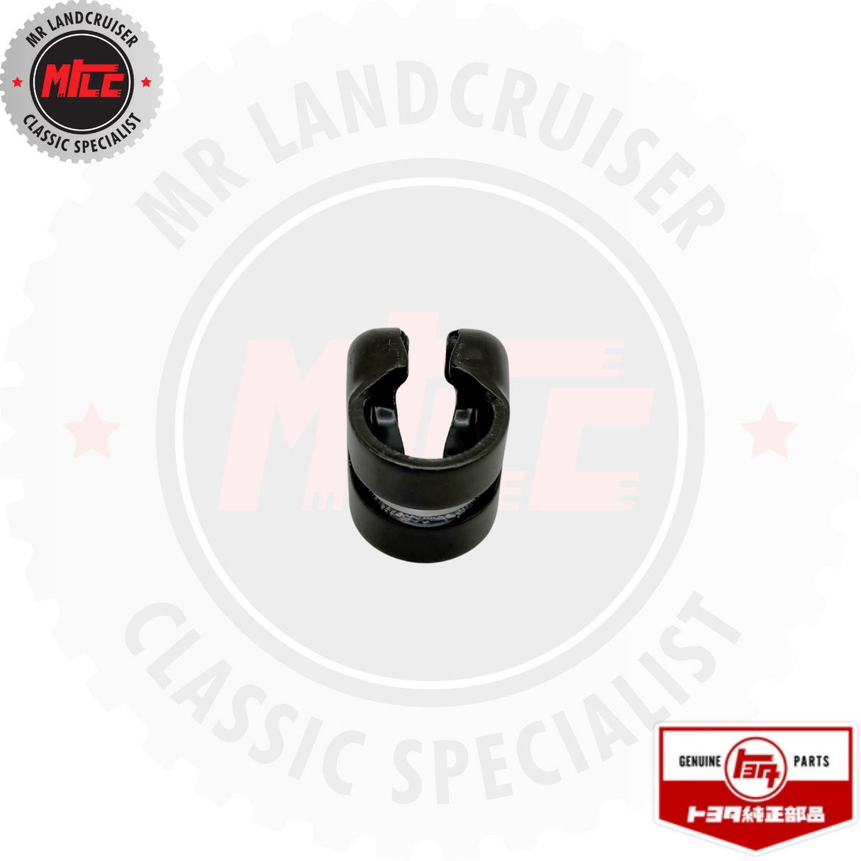 inverted view of Genuine Toyota Tie Rod Clamps suits 40 & 60 Series Landcruiser 3/1969 - 12/1984