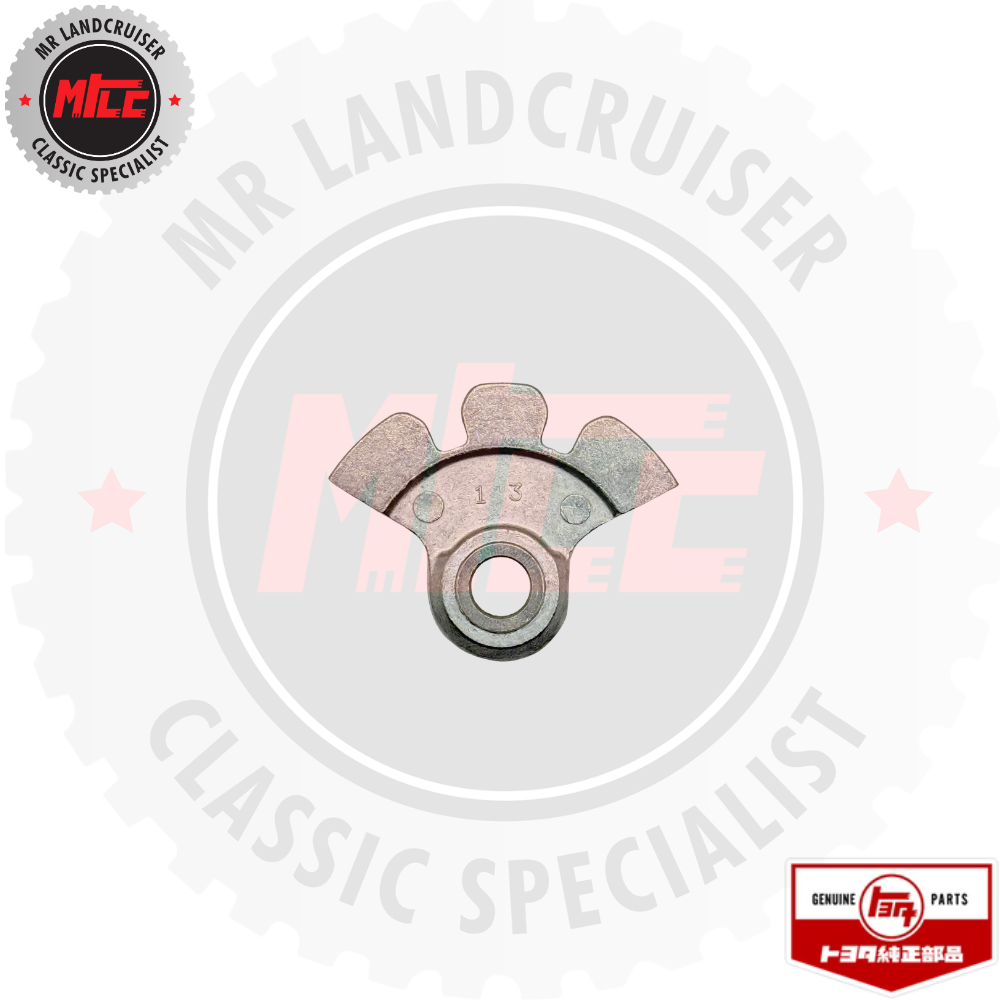 front view of Genuine Pulley Hand Brake Wire suits 60 & 70 Series Toyota Landcruiser