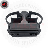 back view of Double Cup Holder Suits 40 & 45 Series Toyota Landcruiser