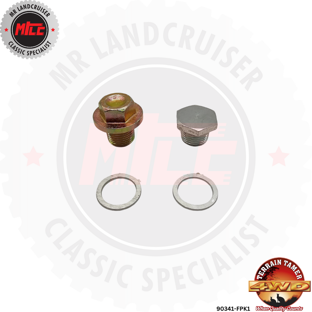 Terrain Tamer Drain & Filler Plug Kit suits 40, 60, & 70 Series Toyota ...
