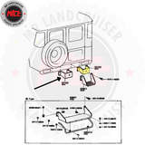 Right Rear Bumper installation diagram