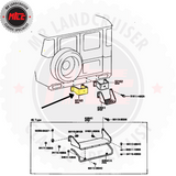 40 series Rear left bumper diagram