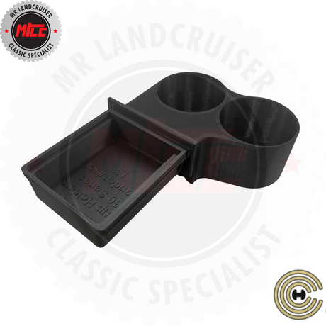 double cup holder suits 60 series toyota landcruiser