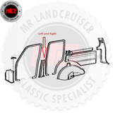 B-Pillar Trim & Seat Belt Cover Set suits 60 Series Toyota Landcruiser FJ60 FJ62 HJ60 HJ61 | 1980-1990