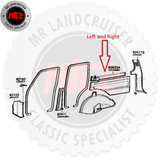 Quarter Trim Garnish Cargo Window – Toyota Landcruiser FJ60 FJ62 HJ60 HJ61 | 1980-1990