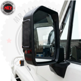 Upgrade Black Side Mirrors suits Toyota Landcruiser 70 76 Series and 60 Series Power Mirror/Fold/Indicators ??