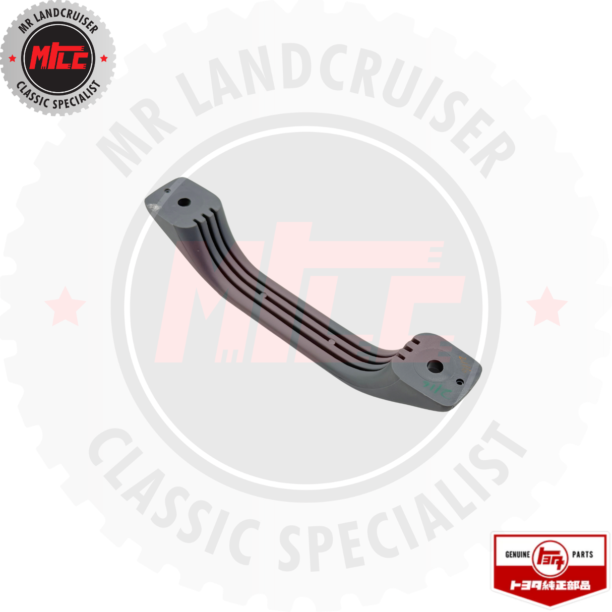 rear view of Genuine Toyota Door Pull Handle – Suits 70 Series Landcruiser (1/1990 – 1/2007)