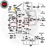 Catch Back Door Lock diagram 