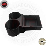 side view of double cup holder suits 70 series toyota landcruiser