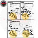 60 Series Landcruiser Battery Tray diagram