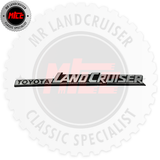 Genuine Badge Front or Rear suits 60 & 70 Series Toyota Landcruiser 1980 Onwards