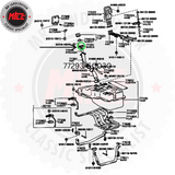 diagram of Genuine Toyota Fuel Tank Inlet Seal suits 40 Series