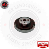 rear side of Genuine Toyota Fuel Tank Cap Assy Push & Turn suits 40, 60, & 70 series Landcruiser