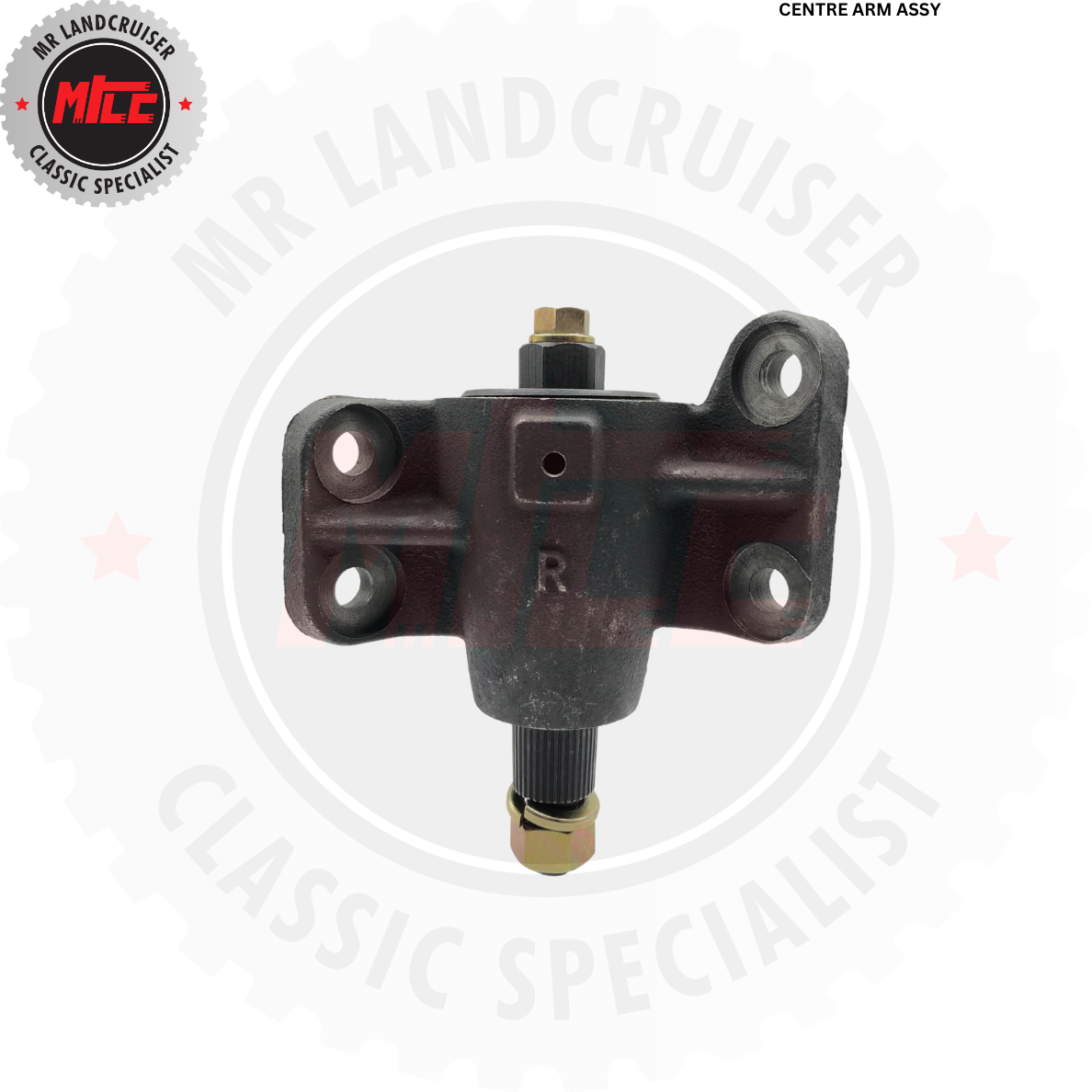 front view of Bracket Centre Arm Assy RHD 40 Series Landcruiser 1968 Onwards