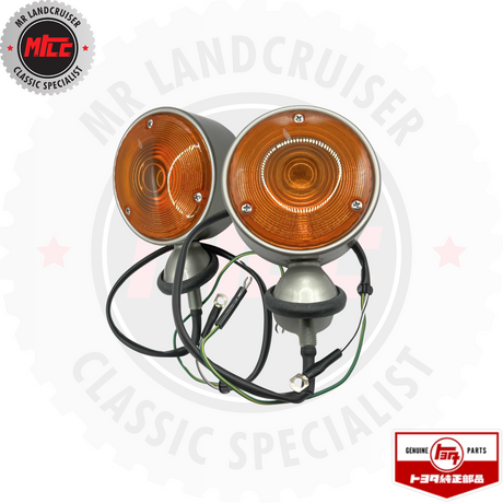 Genuine Toyota Landcruiser Front Lamp Assy R/H or L/H Round suits FJ40 & FJ45 1969 - 1972	81510-60040