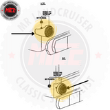 40 Series Rear Reflector installation diagram