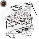 installation diagram of Genuine Toyota Head Light Control Switch Knob 