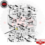 Fog Lamp Pull Knob suits 40 Series Toyota Landcruiser