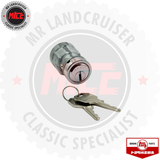 Genuine Toyota Ignition Barrel Cylinder Lock & Key Set suits 40 Series Toyota Landcruiser 1962 - 1973