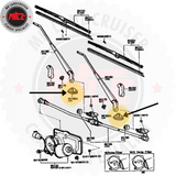 40 Series wiper arm cowl cover installation diagram