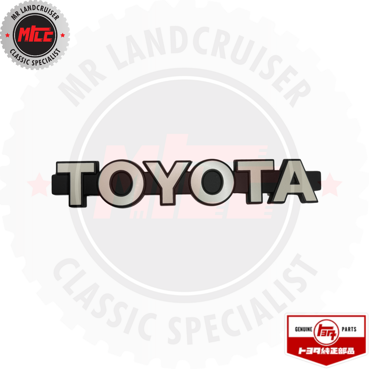 Genuine Toyota Front Grille Badge Emblem suits 60 Series Landcruiser 8/1980 - 7/1987