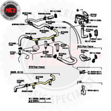 2H Hardline Heater Hose installation diagram