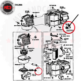 60 Series Heater Fan Blower Motor Speed Resistor installation diagram 