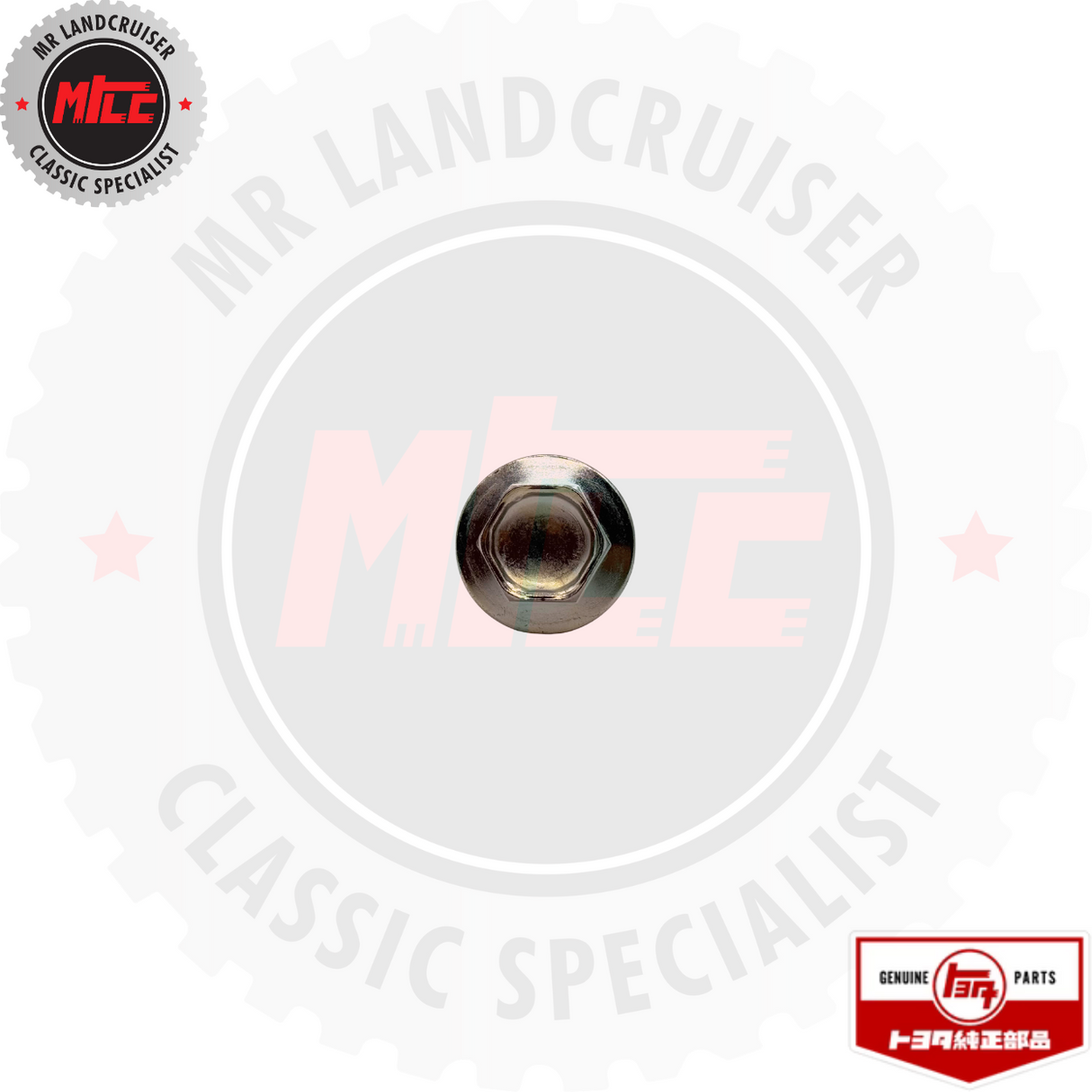 top view of Nut Cap Cylinder Head Cover suits 2F Engine 1980 Onwards	