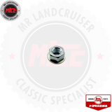 Rear view of Genuine front Wiper Arm Mount Nut suits Toyota Landcruiser FJ60 & FJ62