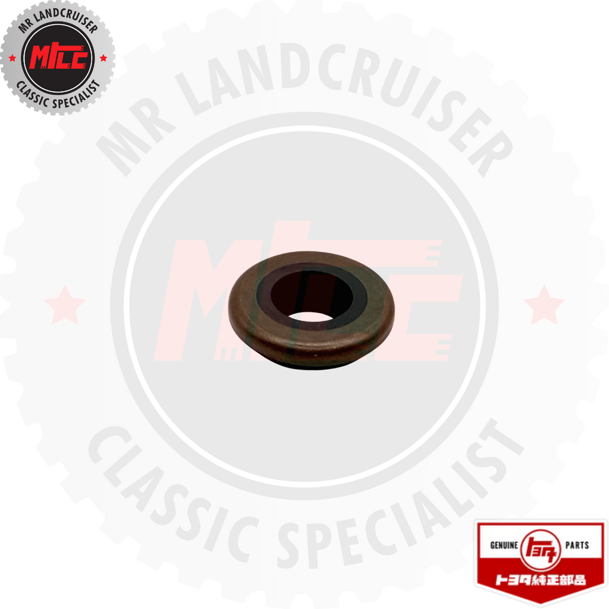 front view of Genuine Toyota Washer & Seal Rocker Bolt suits 40 60 & 70 Series Landcruiser 	