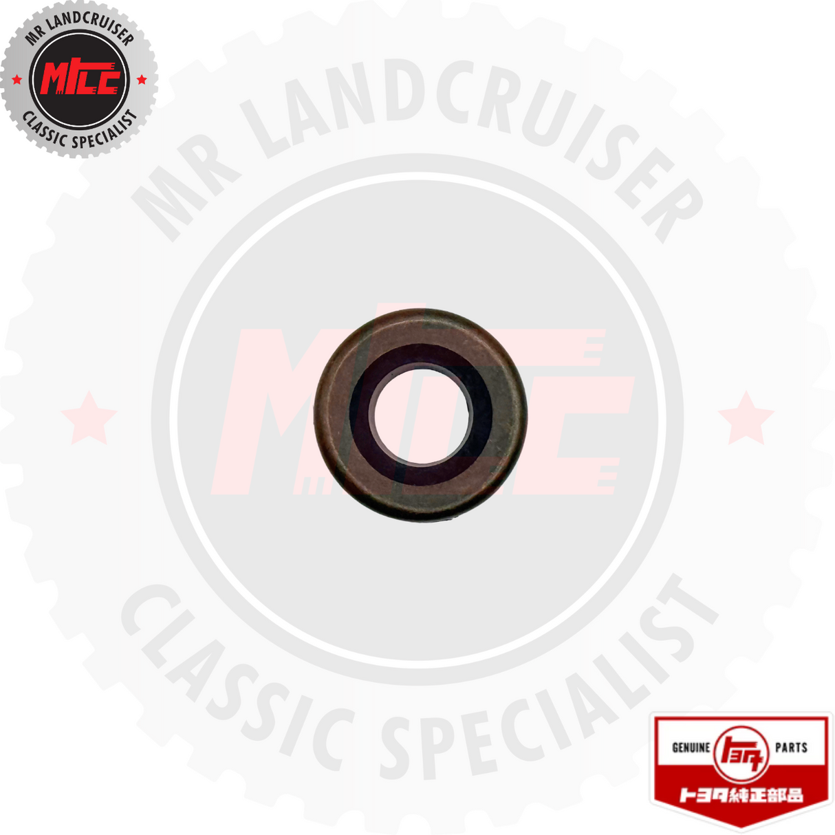 top view of Genuine Toyota Washer & Seal Rocker Bolt suits 40 60 & 70 Series Landcruiser 	