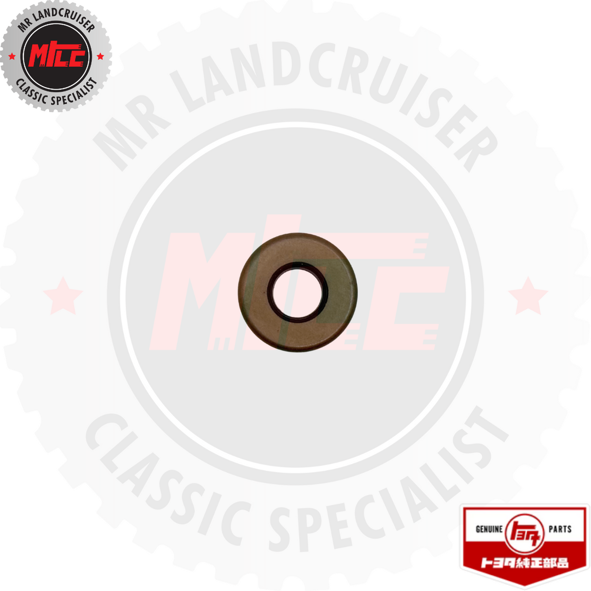 top view of Genuine Toyota 2F Rocker Cover Bolt Seal 