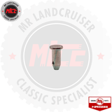 upright view of Genuine Pin Handbrake Cable Rear suits 40 60 & 70 Series Toyota Landcruiser 