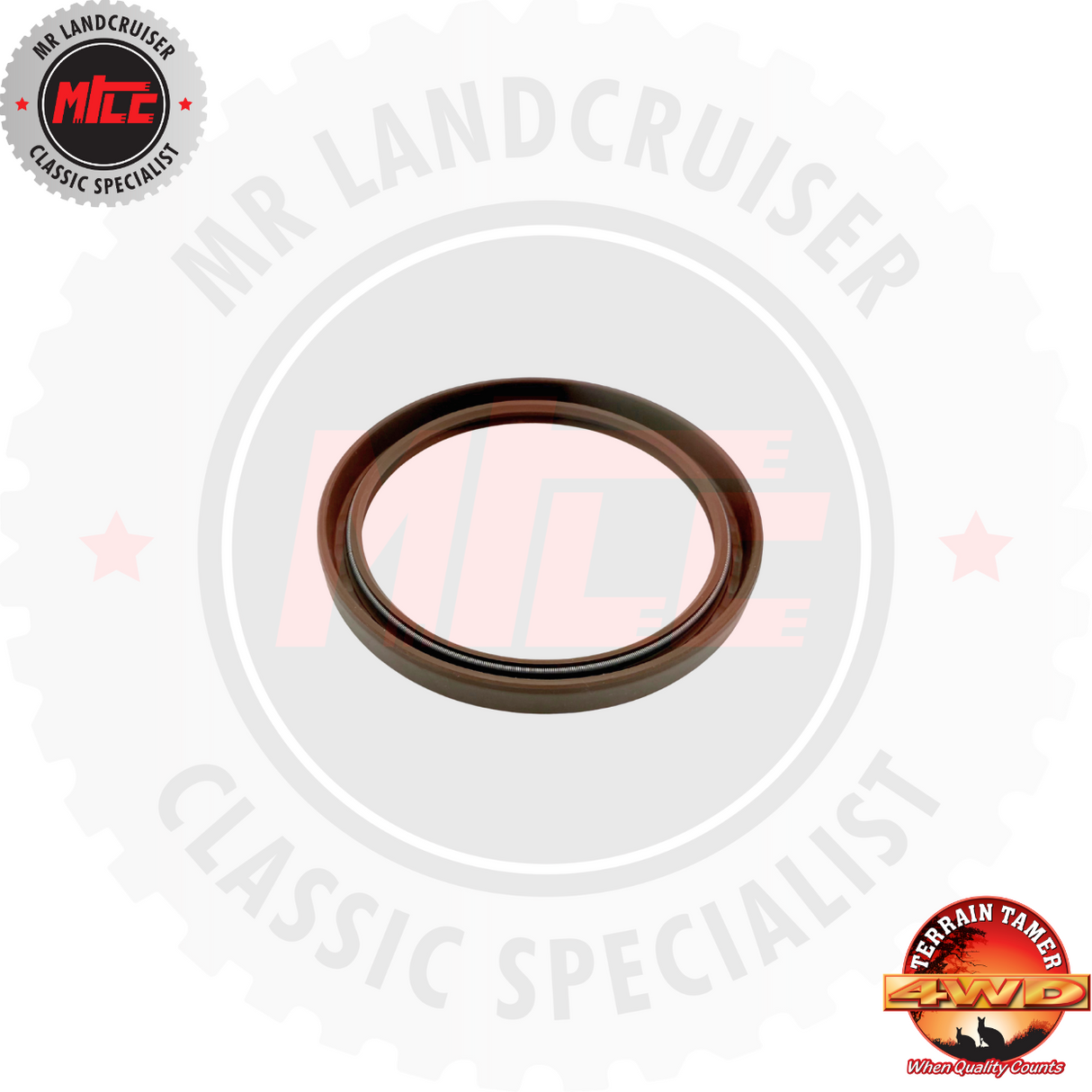 side view of Rear Main Seal H 2H 12HT B 2B 3B suits 40 60 & 70 Series Toyota Landcruiser 	