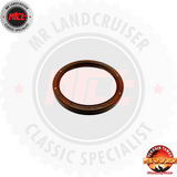 front side view of Rear Main Seal H 2H 12HT B 2B 3B suits 40 60 & 70 Series Toyota Landcruiser 	