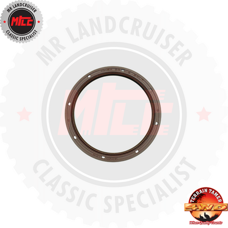 front view of Rear Main Seal H 2H 12HT B 2B 3B suits 40 60 & 70 Series Toyota Landcruiser 	