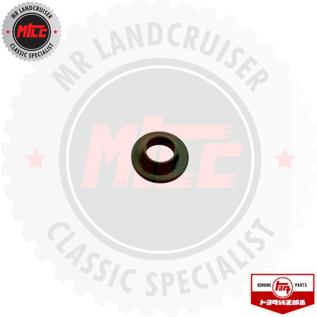 top view of Genuine Bush Hand brake Equalizer Bracket suits 70 Series Toyota Landcruiser 01/1990 -