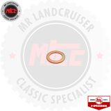 Metal washer with MLE branding on a white background with 'MR Landcruiser' text.