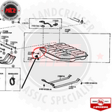 exploded view of Genuine Toyota Fuel Tank Gasket suits 40 60 & 70 Series Landcruiser 03/1969 - 01/1990