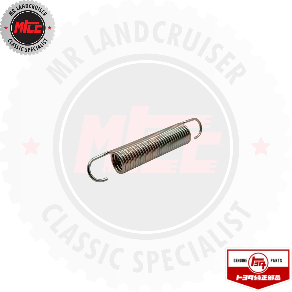 side angle view of Genuine Toyota Spring Clutch & Release Fork suits 40 & 60 Series Landcruiser 	