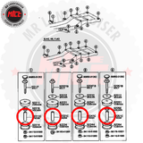 Genuine Body Mount Cushion Spacer Tube No. 1 suits 40 series Toyota Landcruiser