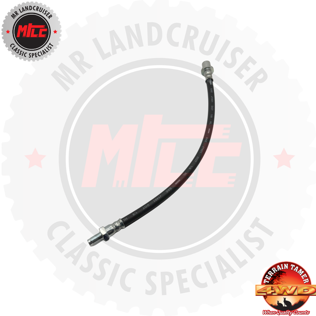 Hose for Land Cruiser vehicles with MLE branding on a white background