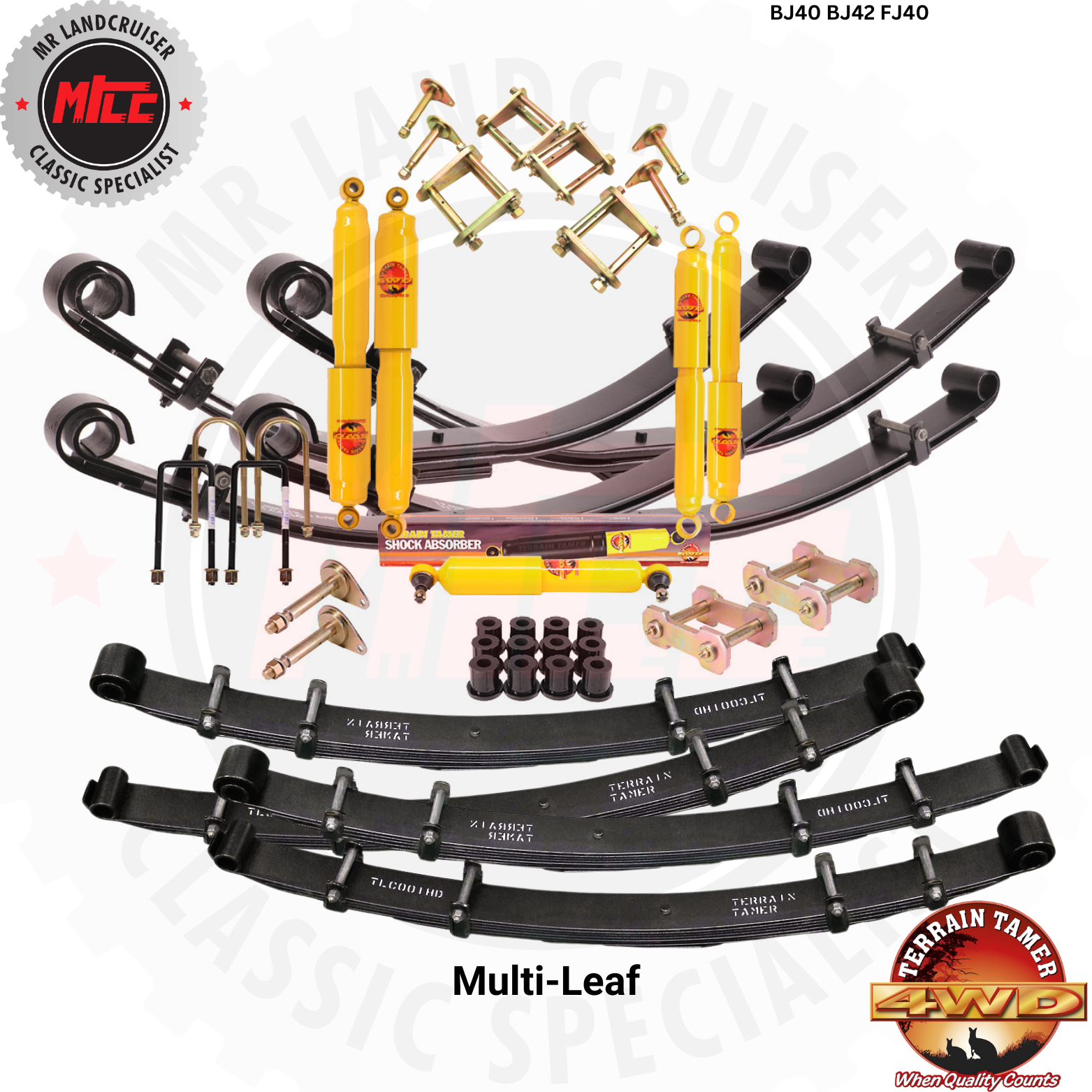 BJ40 Landcruiser 40 Series Full Suspension Kit Front & Rear – Mr Landcruiser