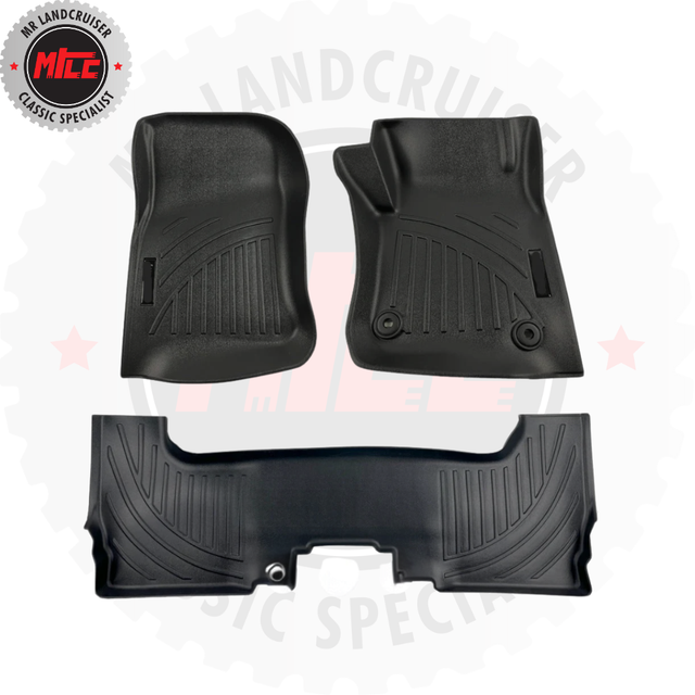ABS Floor Mats to suit 79 Series Dual Cab 76 Toyota Landcruiser