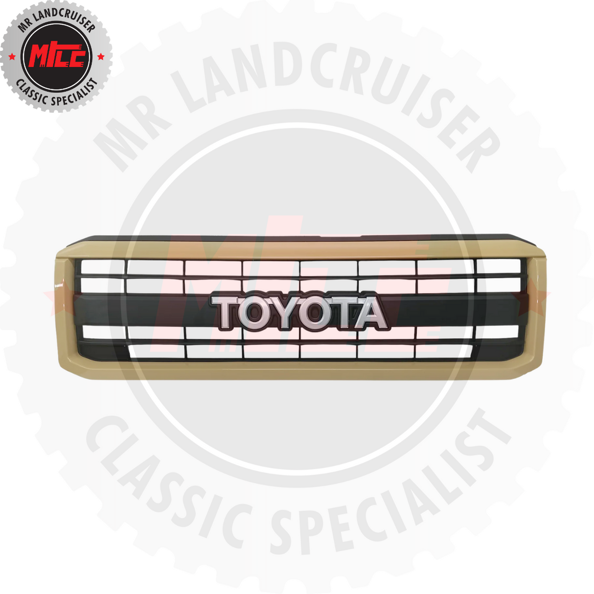 Coded Grille Sandy Taupe Colour Suitable for Landcruiser 79 Series - Aftermarket 